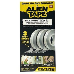 Alien Double-Sided Tape, 3 10 Foot Rolls